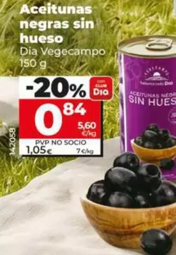 Dia Vegecampo - Aceitunas Negras Sin Hueso 