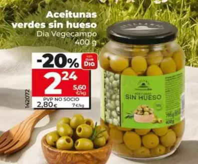 Dia Vegecampo - Aceitunas Verdes Sin Hueso
