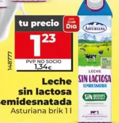 Asturiana - Leche Sin Lactosa Semidesnatada