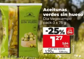 Dia Vegecampo - Aceitunas Verdes Sin Hueso