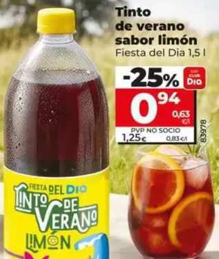 Fiesta Del Dia - Tinto De Verano Sabor Limon