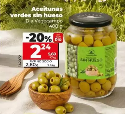 Dia Vegecampo - Aceitunas Verdes Sin Hueso
