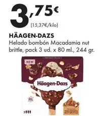 Häagen-Dazs - Helado Bombon Macadamia Nut Brittle 