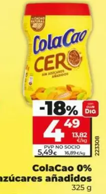 Cola Cao - 0% Azucares Anadidos 