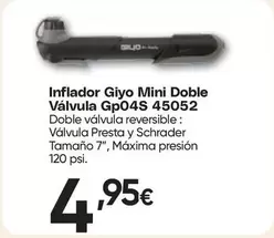 Inflador Mini Doble Valvula Gp04s