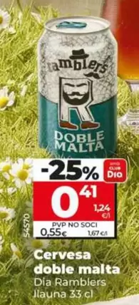 Dia Ramblers - Cerveza Doble Malta 