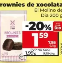 El Molino De Dia - Brownies De Chocolate 