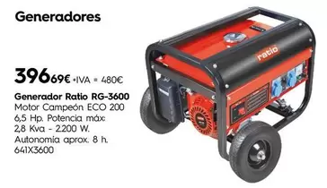 Ratio - Generador Rg-3600