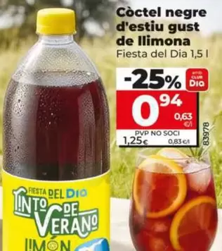 Fiesta Del Dia - Tinto De Verano Sabor Limon