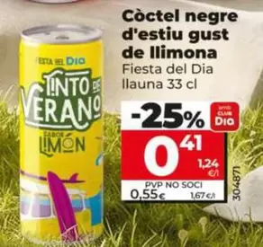 Fiesta Del Dia - Tinto De Verano Sabor Limon