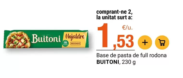 Buitoni - Base De Pasta De Full Rodona