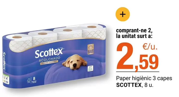 Scottex - Paper Higiènic 3 Capes