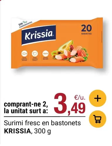 Krissia - Surimi Fresc En Bastonets