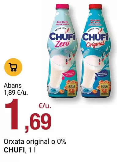 Chufi - Orxata Original O 0%