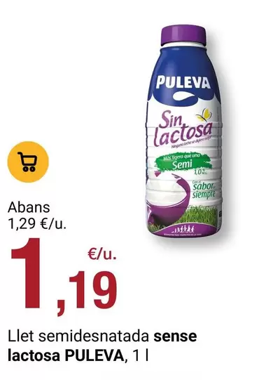 Puleva - Llet Semidesnatada Sense Lactosa