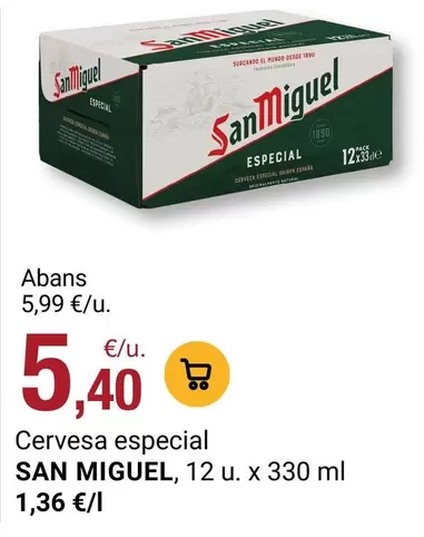 San Miguel - Cervesa Especial