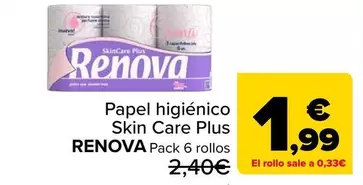 Renova - Papel Higienico Skin Care Plus