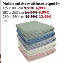 Plaid Multiusos Algodon 125x180