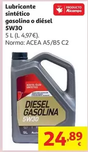 Lubricante Auchan 5W30 5 L