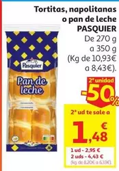 Pan Leche Pasquier 10 Und. 350 G