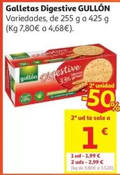 Galleta Digestive 33% Menos Grasa Gullon 400 Gr.