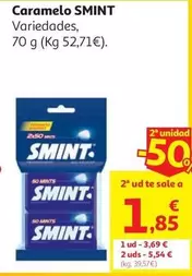 CARAMELO MENTA TIN SMINT 2 UND. 70 G