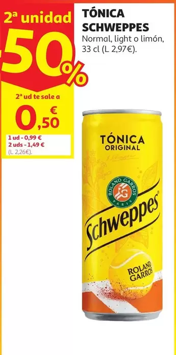 Tonica Limon Schweppes Lata 33 Cl