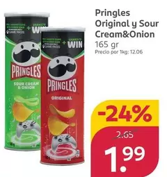 Pringles - Original Y Sour Cream & Onion