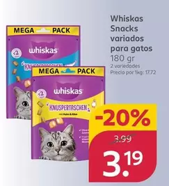 Whiskas - Snacks Variados Para Gatos