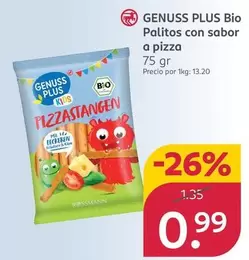 Genuss Plus - Bio Palitos Con Sabor A Pizza