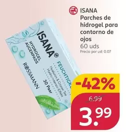 Isana - Parches De Hidrogel Para Contorno De Ojos