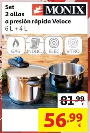 Monix - Set 2 Ollas A Presion Rapida Veloce