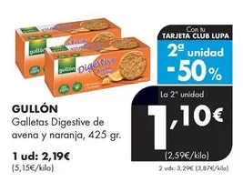 Gullón - Galletas Digestive De Avena Y Naranja