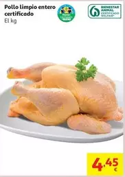 Pollo Limpio Entero Certificado