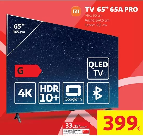 Xiaomi - Tv 65" 65A Pro