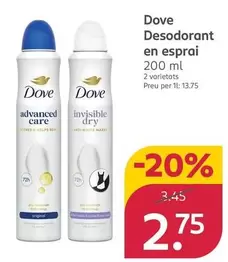 Dove - Desodorante En Spray