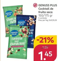 Genuss Plus - Cocktail De Frutos Secos