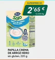 Hero - Papilla Crema De Arroz