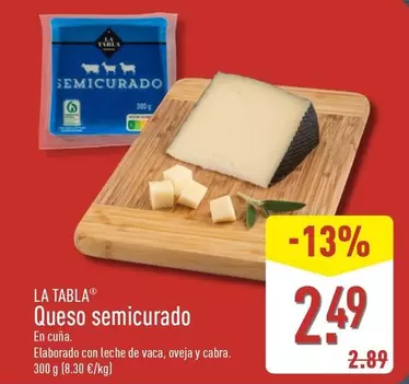 La Tabla - Queso Semicurado
