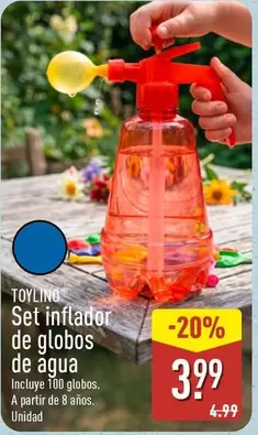 Toylino - Set Inflador De Globos De Agua