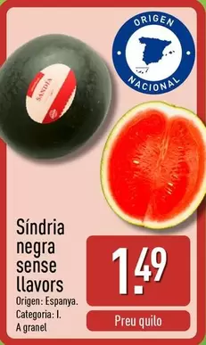 Síndria Negra Sense Llavors