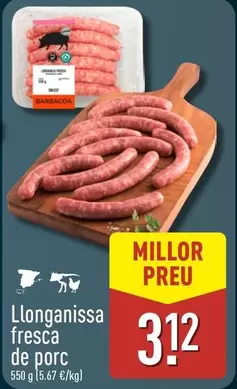 Llonganissa Fresca De Porc