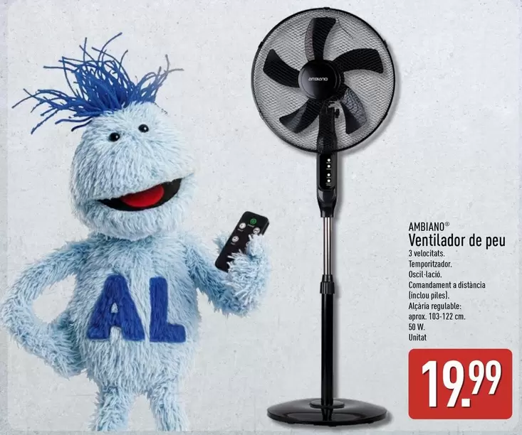 Ambiano - Ventilador De Peu