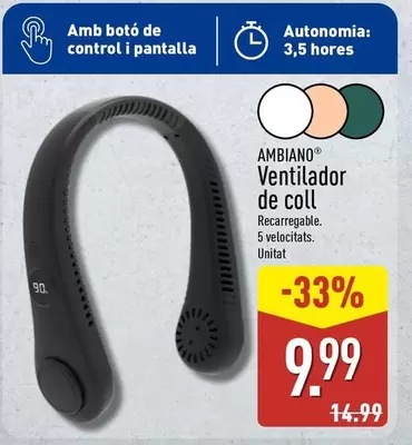Ambiano - Ventilador De Coll