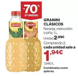 Granini - Naranja, Melocoton O Pina