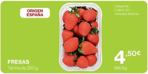 origen - Fresas