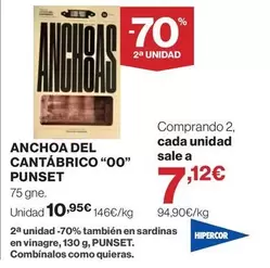 Hipercor - Anchoa Del Cantábrico "00"