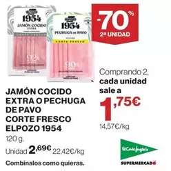 elpozo - Jamón Cocido Extra O Pechuga De Pavo Corte Fresco 1954