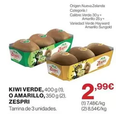 zespri - Kiwi Verde, 400 G (1). O Amarillo