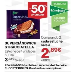 El Corte Inglés - Supesándwich Stracciatella